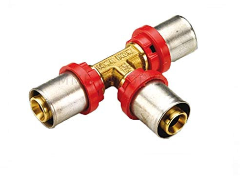 Raccordo A Pressare A T Da 16mm Per Multistrato Tiemme