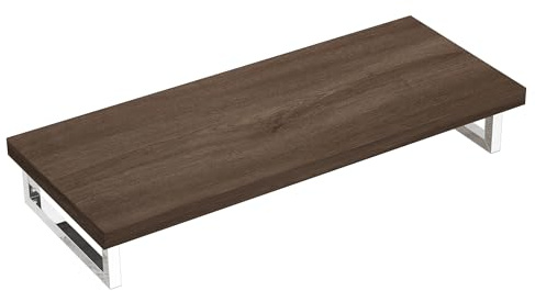 doporro Waschtischplatte 50x120cm in Eiche inkl. Konsolenhalterung | Waschtischplatte für Aufsatzwaschbecken, mit Konsolenhalterung – stabil & pflegeleicht für moderne Bäder & Gäste-WC