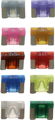 Restagraf - Assortiment de Fusible Plat Low Profil Mini - Protection Circuit Électrique de 2 à 30 A et 58 V - Pour l'Automobile et l'Industrie - Réf. 217160 - Blister de 10