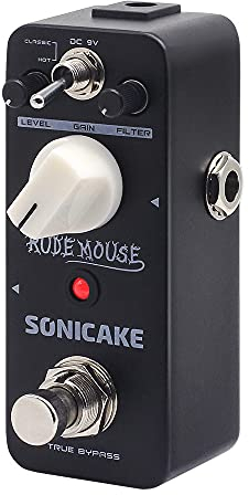SONICAKE Overdrive Distortion Fuzz Gitarre Effektpedal Underground True Bypass Rude Mouse