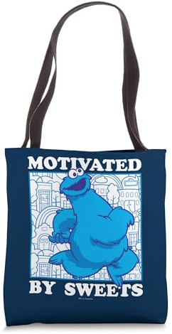 Sesame Street Cookie Monster Motivated Tote Bag