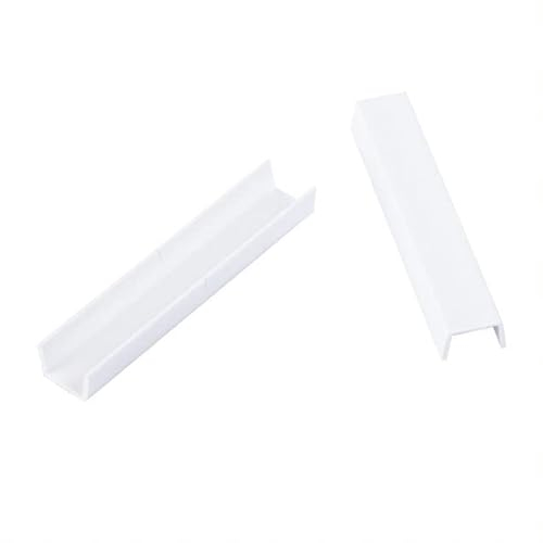 Mardom Schienenverbinder für Vorhangschiene (2 Stk) - Verbinder für Gardinenschiene - aus PVC Kunstoff - Weiß - Schnelle Montage - Verbindung von 1-2-3-Läufig Schienen