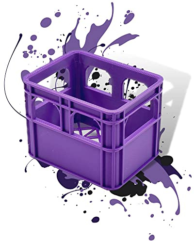 Caja de pilas para cerveza, caja de pilas, caja de batería, minicaja para guardar pilas AA, AAA, 9 V, caja vacía, impresa en 3D (vacío, morado)