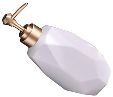 Alipis 1pezzi Dispenser Per Lozione in Ceramica Pompa Pressione Flacone Per Sapone Liquido Contenitore Per Trucco Bianco Per Casa e Negozio