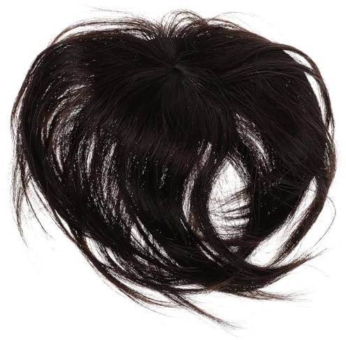 FRCOLOR Gerades Haarteil Für Den Oberkopf Echthaarverschluss Kleiner Bereich Kurzes Kurzer Wiglet-topper Top-haarteil Oberes Wiglet Frauen Echtes Haar Haarschmuck Damen