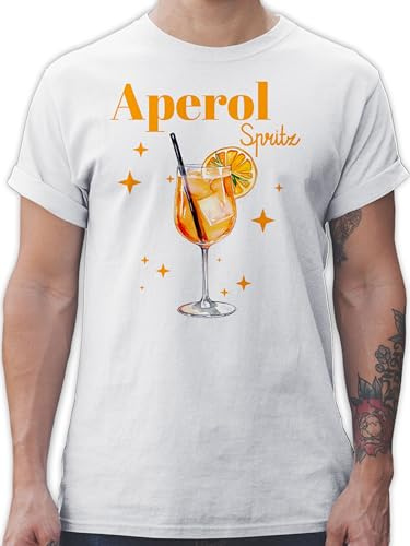 Shirtracer - T-Shirt Herren - Karneval & Fasching - Aperol Spritz Kostüm I Aperoli I Aperollin Freundin Spritztour