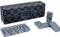 Bucher&Rossini Domino Spiel schwarz und grau Dominosteine Set mit 28 Dominosteinen für Erwachsene und Kinder ab 8 Jahren für gemeinsame Spielabende in der Familie（Grau）.