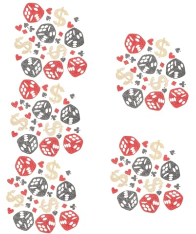 Ciieeo 5stücke Poker Konfetti Tischdeko Für Junggesellenabschied Geburtstagsfeier Und -themenparty Geruchlosem Vliesstoff Sorgt Für Festliche