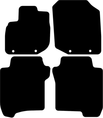 Kovvar Fußmatten passend für Honda Jazz 2008-2015 | Qualität: Basic