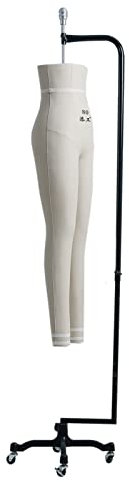 CRBUDY Schaufensterpuppen-Beinform für Frauen, rollende Halbpuppe, Modellhose, Schneiderpuppe mit Styroporkörper, ansteckbare Schneiderpuppe weiblich zum Nähen von Kleidung (Größe: 84) (