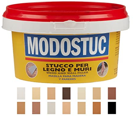 MODOSTUC Nero – Profi Spachtelmasse in Innenräumen, ideal für Holz und Wand, schnell trocknend und perfekte Haftung (1 kg)