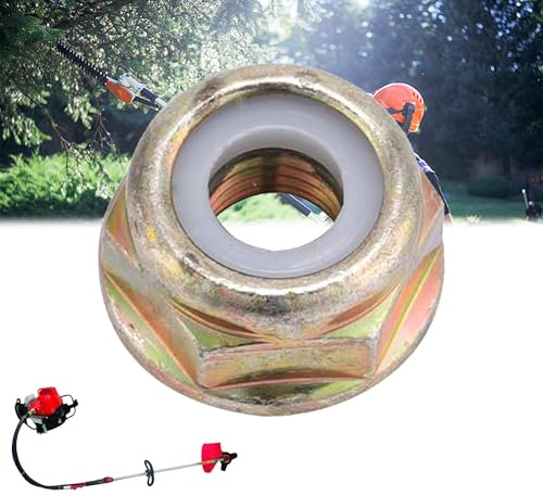 Universal Flange Nut, M10x125,Left Hand Thread Blade Screw Thread Trimmer Blade Nut Universal for String Trimmer Brush Cutter Replacement for DIY, Gardeners, Homeowners, Maintenance Professionals