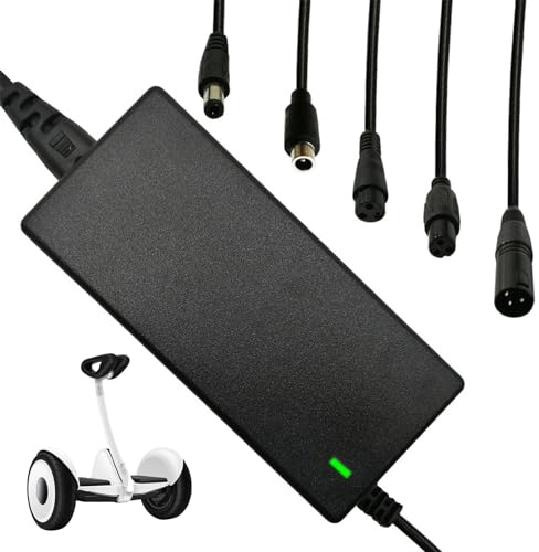 COWANIEE Pure Electric Scooter Charger, 42V 2A Li-Ion Battery Electric Bike Charger for M365