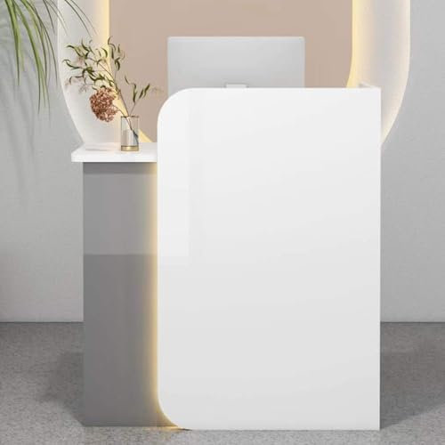 Moderner Empfangstresen mit abschließbarer Schublade für Büro, Salon, Boutique, Spa