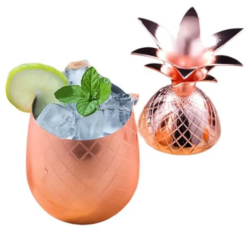ENSDIEPLS Eiskübel, Metall mit Deckel Premium Getränkewagen Eishalter Kleiner kälterer längerer Getränkeeimer for Partys Wein Bier Club Bar Hochzeit Eisbehälter(Rose Gold)