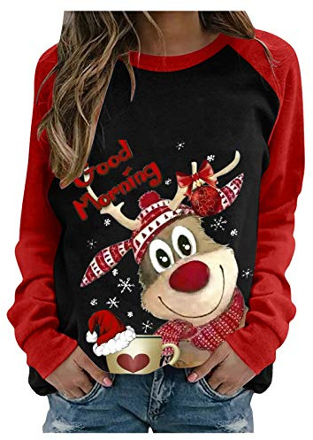 QIUhhpuy Pull de Noel Femme Ugly Rigolo Hiver, Drole Femmes, Pull Moche Famille Assortis, Noël Sweat Polaire Chaud