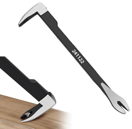 Extractor de clavos, palanca plana, Barra de palanca portátil para patas de gatos, Herramientas multifuncionales para quitar zócalos, pequeños alicates extractores de clavos para carpinteros, hombres