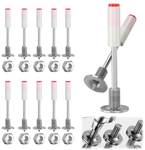 200 Stück Nägel für Nagelpistole, nagelpistole nägel, Durchmesser 7,3 mm Bolzenschussgerät Nägel für Betonwände, Enthält 200 M8 Muttern, Befestigung Installieren und Reparatur für Decken, Wände