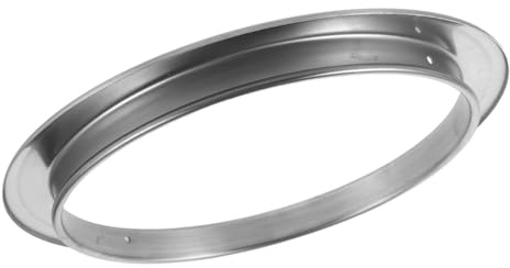Tapa de Bote de Basura Incorporada Redonda de Acero Inoxidable 23,8cm | Montaje Empotrado en Encimera, Uso en Espacios Comerciales y Baño, Acabado Plata Elegante y Compacto