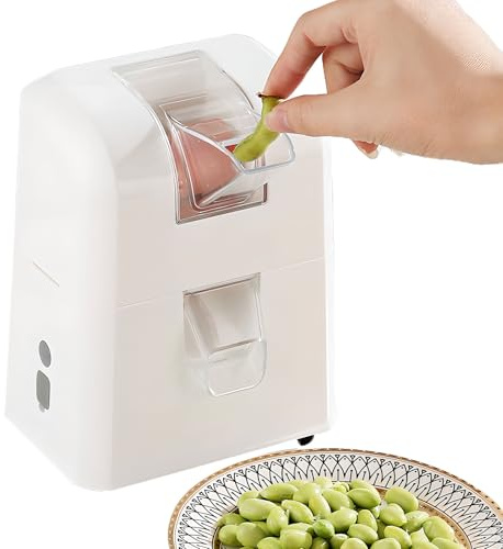 Macchina elettrica per sgusciare i piselli, ricaricabile tramite USB, per piselli ed edamame, funzionamento one-touch, facile da pulire e silenziosa