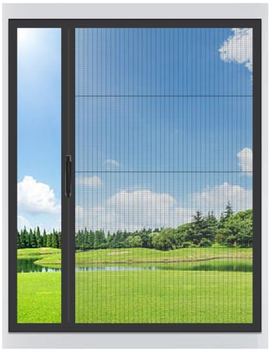 Coulissante Retractable Moustiquaire Fenetre Enroulable Alu Sur Mesure | Sans Perçage Aluminium Cadre Store Moustiquaire Enroulable Fenêtre - Coulissante Retractable à Ouverture Latérale