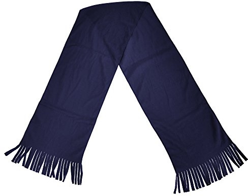 RESULT Damen Fleeceschal / Winterschal / Schal mit Fransen, Blau - Marineblau, Einheitsgröße