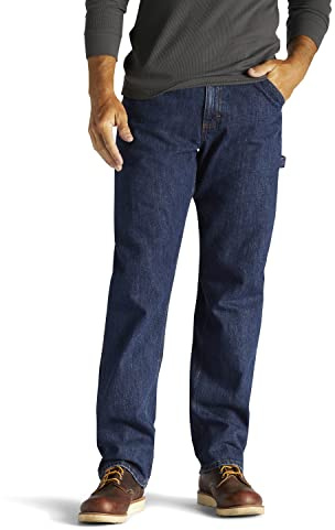 Lee Men's Loose-Fit Carpenter Jean, Original Stone, 36W x 29L