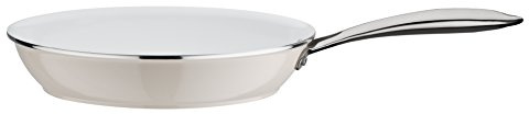 GSW 167451 Ceramica Color Bianco Padella o, Coperchio, 28 cm, Alluminio, Crema/Bianco, 50 x 29,5 x 5,7 cm
