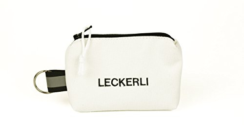 ANDREAS WIPPER Mit Wunschname möglich. Futterbeutel, Leckerlibeutel, Futtertasche, Leckerlitasche, Schlüsselanhänger Leckerli White Edition