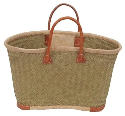 Panier cabas jonc naturel