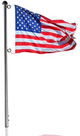 MARINE CITY Bootsflaggenmast, 76,2 cm, für 30,5 x 45,7 cm große Flagge.