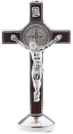 Pofet, crocifisso, Gesù Cristo in croce, statuetta per auto, casa cappella, decorazione, argento