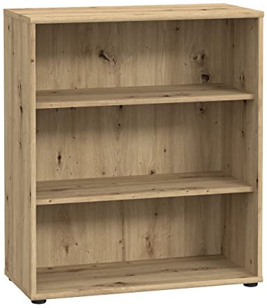 FORTE TEMPRA 2 Regal mit 2 Einlegeböden, Holzwerkstoff, Artisan Eiche Dekor, (B x H x T) 73,7 x 85,5 x 34,8 cm