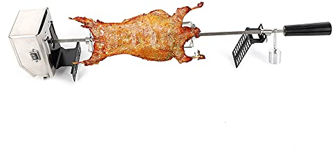 Griglia girarrosto, motore elettrico for barbecue, barbecue for pollo, griglia da campeggio, asta for spiedo, girarrosto, set da campeggio universale for motore elettrico, asta for spiedo for maiale i