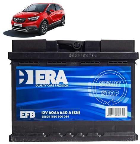 Batteria 60Ah EFB per Opel Crossland 1.5 Turbo D gasolio 2017+