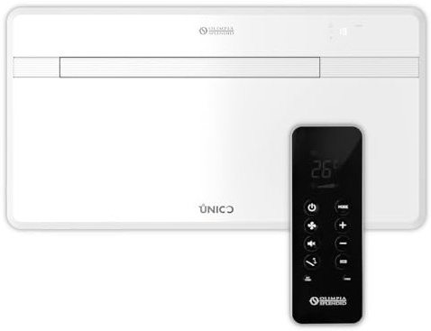 Olimpia Splendid Unico Evo 20 HP Pvan, Climatiseur sans Unité Extérieure, Clim avec Pompe à Chaleur, WiFi Intégré, Fonction Chauffage et Refroidissement, Faible Impact Environnemental