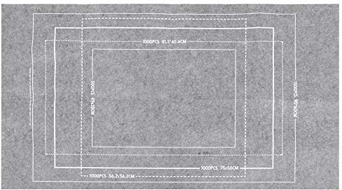 Filz-Puzzlematte, Großes Fassungsvermögen, Graue Puzzle-Aufbewahrungsdecke für, 66 X 116 cm