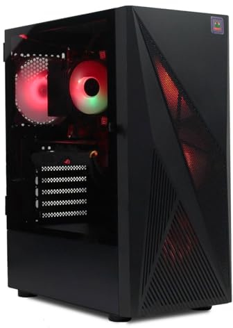 BEDROCK GARNET Gaming PC – GTX 1650 4GB – i7 7700 – 16GB DDR4 – 240GB SSD – 1TB HDD – Windows 11 – Wi-Fi