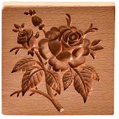 Cookie Mold Cookie Mold DIY Biscuit Baking Mould Wooden 3D Flower Press Stamper for Party Wedding Flower,Wooden Baking Mold
