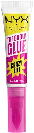 NYX Professional Makeup The Brow Glue Crazy Lift Gel Sopracciglia, Sopracciglia Effetto Laminazione e Fissate, Fino a 24h di Tenuta, Resistente al Sudore, Formula Vegana, 7 ml
