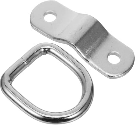 Anneome Anclaje D Ring de Alta Resistencia para Fijación de Carga Gancho de Sujeción para Remolques y Camiones Instalación Rápida y D Ring para Seguridad Transporte