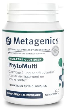 Metagenics PhytoMulti - Multivitamines antioxydantes avec extraits de plantes et vitamines A, B12, C, D - Vitalité, Immunité, Énergie - Végétarien - 30 comprimés