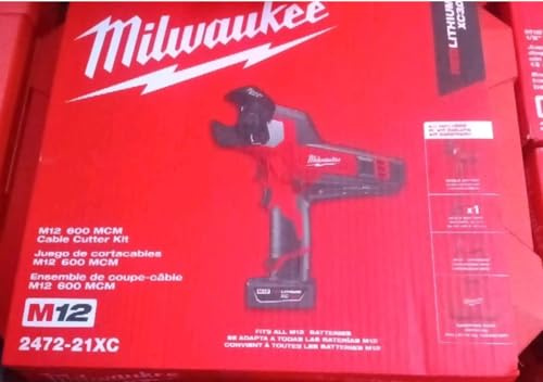 Milwaukee 2472-21XC M12 600 MCM Cable Cutter Kit