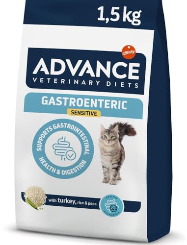 Advance Veterinary Diets Gastroenteric Sensitive - Croquettes pour Chats avec des Troubles gastro-intestinaux - 1,5kg