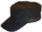 Black Jungle Army Cap Leder, Military Biker Kappe, One-Size, Braun