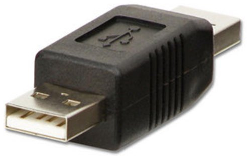 LINDY USB Adapter, USB A Male to A Male Gender Changer