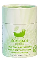 Eco Bath London Erhöhendes und erfrischendes Bittersalz, Badesalz, Tube 250 g, Bittersalz aus ätherischen Weihrauch und Mandarinenölen, Magnesium-Badesalz, am besten nach dem Training zu verwenden