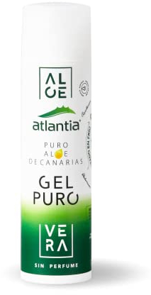 Atlantia Gel Puro de Aloe Vera | Aloe Vera Ecológico | Procedente de las Islas Canarias | Aloe Vera en Gel Bio | Gel 100% Aloe Vera Cicatrizante | 200 ml