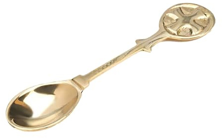 NKlaus Weihrauchlöffel zum Räuchern Messing, Gold; Messing, 10cm, 1 Stück | Handarbeit; für Räuchern; Gewicht: 20g
