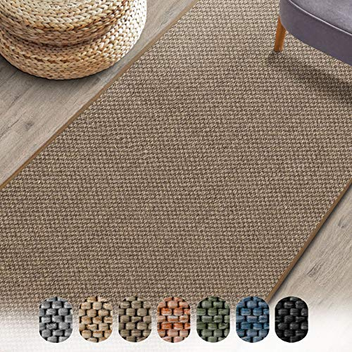 Floordirekt Teppich-Läufer Sabang 80 x 200 cm, Beige - Sisaloptik - Wohnteppich oder Läufer - Langlebig & strapazierfähig